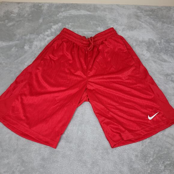 Nike Men's‎ Varsity Red Basketball Shorts Men's Size Large - Picture 1 of 8